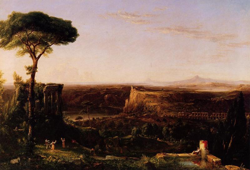 Thomas Cole Italian Scene, Composition oil painting picture
